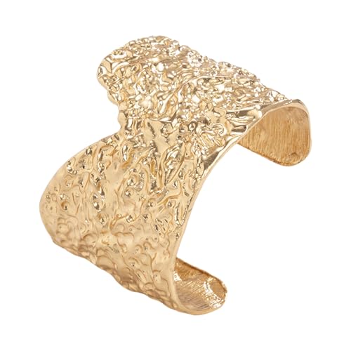 DABAIXIONG Punk Metall V Schnitt Strukturierter Eisen Bangle Edgy Design Statement Schmuck Schmuck V Förmige Lücken Strukturiertes Armband Für Männer Und Frauen von DABAIXIONG