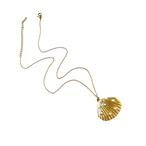 DABAIXIONG Vielseitiger Sea Star Accent Colarbone Kette Einstellbare Länge Leichte Halskette Zierter Alltagsschmuckzubehör Zierter Edelstahl Halskette von DABAIXIONG