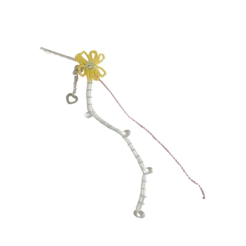 Luxuskristallblume Haar Barrette Baumelnde Fransen Legierung Haar Schmuck Kristall Quasten Haarnad Für Partys Hochzeit Geschenke Luxus Hochzeitshaarzubehör Glitzernden Quasten Kristall Haarnadel von DABAIXIONG