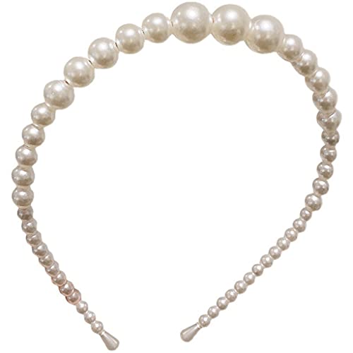 Perlenhaarbänder Elegante Weiße Kunstperlen Haar Hoop Perle Perlen Kopfschmutzer Mode Haarzubehör Für Frauen Mädchen Perlenhaarbänder Elegante Weiße Kunstperlen Haar Hoop Perle Perlen Kopfschmutzer Mode Haarzubehör Für Frauen Mädchen von DABAIXIONG