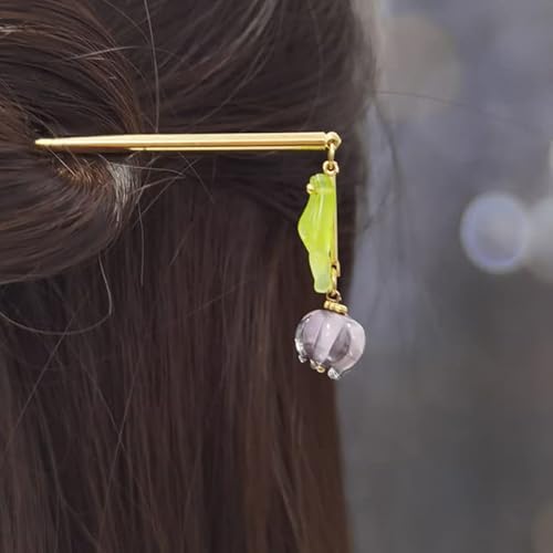 Kopfschmuck Frauen Blume Lange Quaste Haarnadel Schritt Schütteln Haar Stick Haar Ornament Vintage Hairstick Schmuck von DABIN