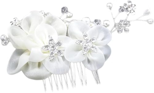 DACHAO Blume Haarkamm Hochzeit Haarkamm Haarschmuck Braut Strass Hochzeit Haarschmuck Braut Strass Kamm von DACHAO