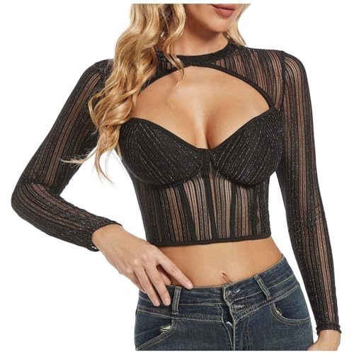 DACONGMING Dirndl Bluse Damen Dirndl Dirndlbluse Lace Short Sleeve Oktoberfest Dirndl Blouse White Trachtenbluse Damen Dirndl Bluse Damen (Black, S) von DACONGMING