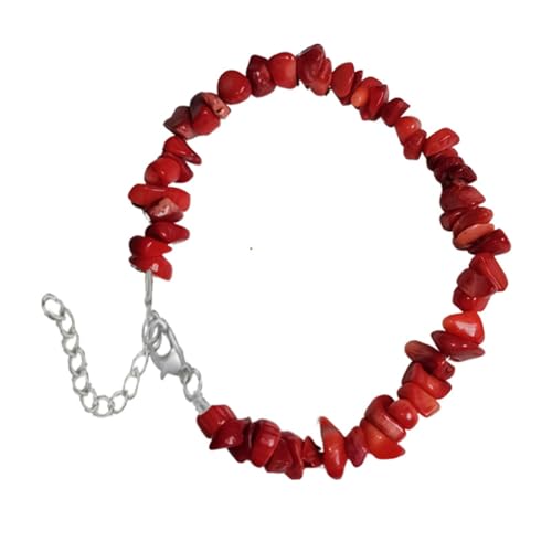 DACRWEKZ Damen-Armbänder – Armband Aus Natürlicher Roter Koralle Für Damen, Natürlicher, Unregelmäßiger Stein, Verstellbare, Handgefertigte Armbänder, Perlenarmband Für Damen, Yoga, Meditation, Wie DACRWEKZ Damen-Armbänder – Armband Aus Natürlicher Roter Koralle Für Damen, Natürlicher, Unregelmäßiger Stein, Verstellbare, Handgefertigte Armbänder, Perlenarmband Für Damen, Yoga, Meditation, Wie von DACRWEKZ