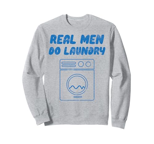 Echte Männer waschen, lustiges Vintage-Retro-Stay Home Dad Life Sweatshirt von DAD LIFE Stay At Home Hero