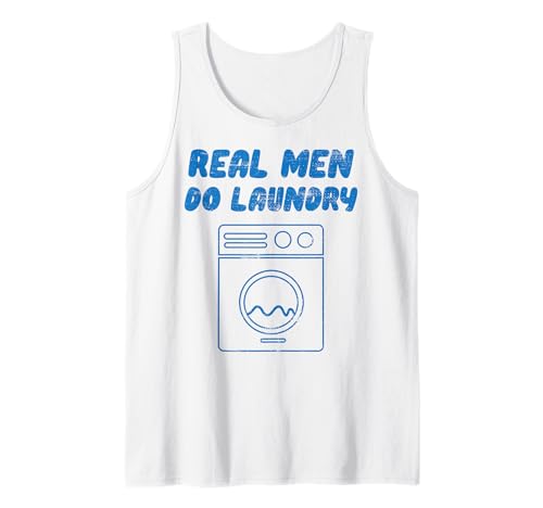 Echte Männer waschen, lustiges Vintage-Retro-Stay Home Dad Life Tank Top von DAD LIFE Stay At Home Hero