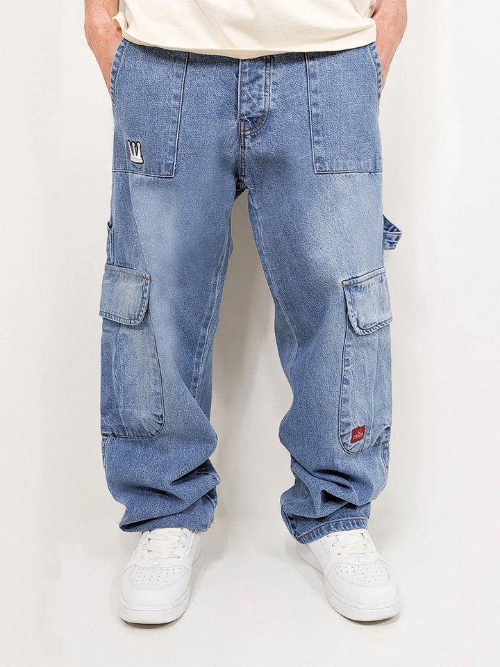 DADA Supreme Regular-fit-Jeans Baggy Cargo Denim mit Taschen Worker Style Cargo Baggy 2.0 von DADA Supreme
