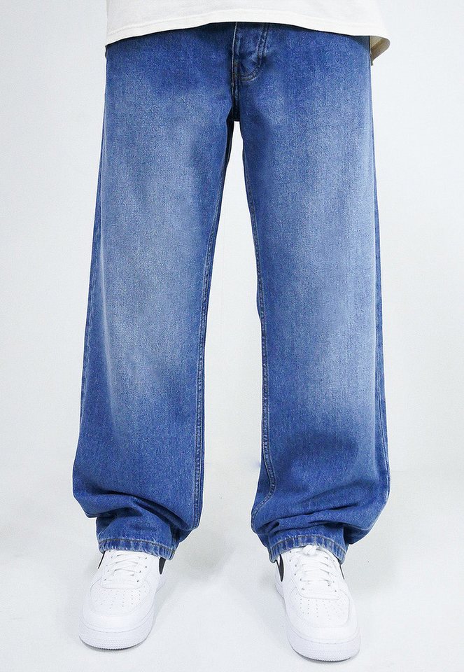 DADA Supreme Regular-fit-Jeans Bequem mit Logodruck Denim Minimal Baggy Pants Loose Fit Jeans von DADA Supreme