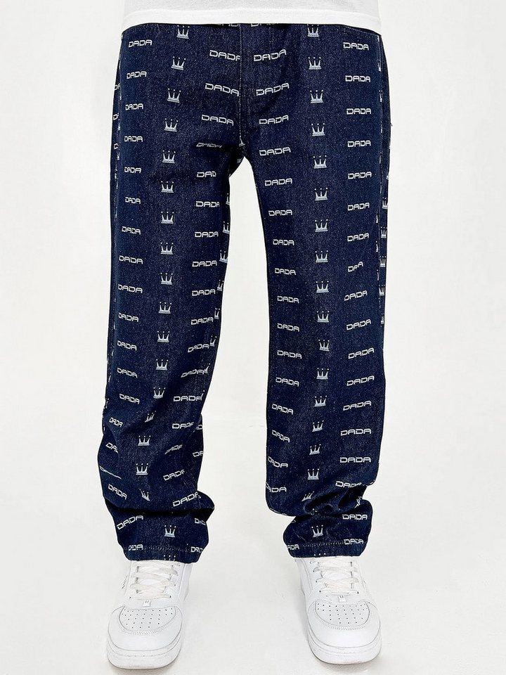 DADA Supreme Regular-fit-Jeans Mit durchgehendem Logo-Muster und lockerer Passform All Over Loose Fit von DADA Supreme