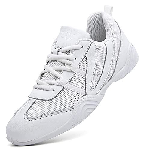 DADAWEN Damen Cheerleading Schuhe Mädchen Outdoor Turnschuhe Gymnastik Jazz Yoga Tanzschuhe,Weiß,44 EU DADAWEN Damen Cheerleading Schuhe Mädchen Outdoor Turnschuhe Gymnastik Jazz Yoga Tanzschuhe,Weiß,44 EU von DADAWEN