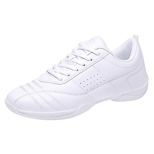 DADAWEN Damen Cheerleading Schuhe Mädchen Sneaker,Weiß,39 EU von DADAWEN