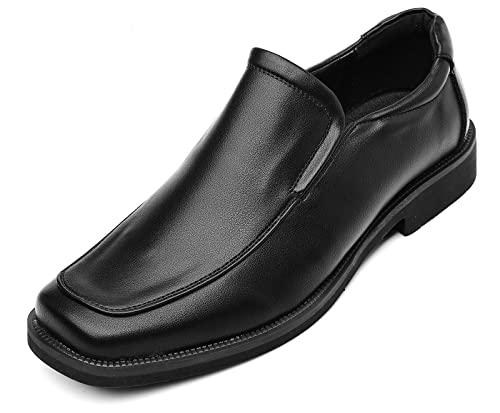 DADAWEN Herren Anzugschuhe Fahrschuhe Businessschuhe Mokassins Halbschuhe,Herstellergröße 255 MM,Schwarz,41 EU von DADAWEN