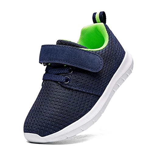 DADAWEN Kinder Sportschuhe Atmungsaktive Laufschuhe Leicht Schule Turnschuhe,Blau,24 EU von DADAWEN