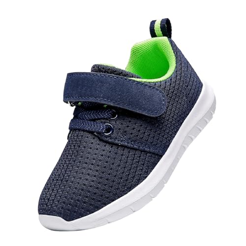 DADAWEN Kinder Sportschuhe Atmungsaktive Laufschuhe Leicht Schule Turnschuhe,Blau,26 EU von DADAWEN