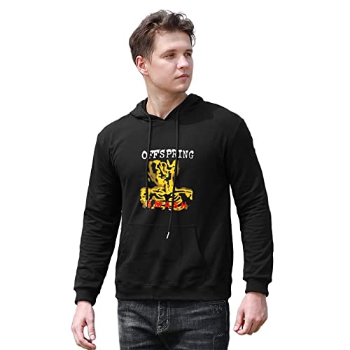 DADIE Men's The Offspring Smash Printed Pullover Hoodies Long Sleeve Hooded Sweatshirt Black M von DADIE