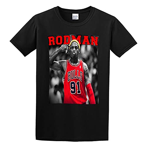 Men's New The Worm Dennis Rodman Basketball Legend Print T Shirt M von DADIE