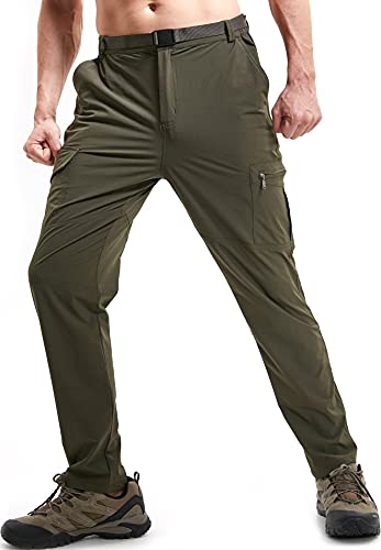 DAFENP Herren Wanderhose Outdoorhose Wasserdicht Stretch Softshellhose Arbeitshose Sommer Atmungsaktiv Schnell Trockend Leicht Cargohose KZ611M-ArmyGreen-S DAFENP Herren Wanderhose Outdoorhose Wasserdicht Stretch Softshellhose Arbeitshose Sommer Atmungsaktiv Schnell Trockend Leicht Cargohose KZ611M-ArmyGreen-S von DAFENP