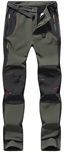 DAFENP Herren Wanderhose Skihose Wasserdicht Softshellhose Winddicht Winter Outdoorhose Snowboardhose Warm Gefüttert Trekkinghose MSKZ21035M-ArmyGreen-S DAFENP Herren Wanderhose Skihose Wasserdicht Softshellhose Winddicht Winter Outdoorhose Snowboardhose Warm Gefüttert Trekkinghose MSKZ21035M-ArmyGreen-S von DAFENP