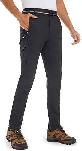 DAFENP Herren Wanderhose Softshellhose Wasserdicht Outdoorhose Sommer Schnell Trockend Atmungsaktiv Leicht Trekkinghose KZ2922M-Grey-M DAFENP Herren Wanderhose Softshellhose Wasserdicht Outdoorhose Sommer Schnell Trockend Atmungsaktiv Leicht Trekkinghose KZ2922M-Grey-M von DAFENP
