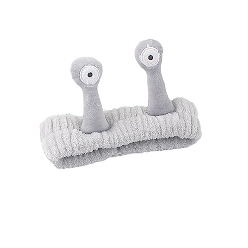 Cartoon Big Eye Schnecke Stirnband Niedlich Elastisch Waschen Gesicht Make-up Haarband Weiche Warme Haarbänder Turban Für Frauen Mädchen Fleece Koralle von DAGESVGI