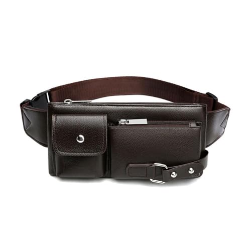 Herren-Gürteltasche, multifunktional, Geldbeutel, Damen, Outdoor, Crossbody, Sport, Outdoor, Reisen,, braun, 26*14*4cm von DAGESVGI