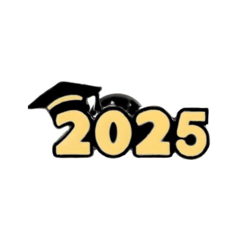 Klasse 2025 Graduation Pin 2025 Abitur Emaille Anstecknadeln Bulk Metall Abzeichen Brosche Abschlussknöpfe Buch Cong Pin, 1 Stpck von DAGESVGI