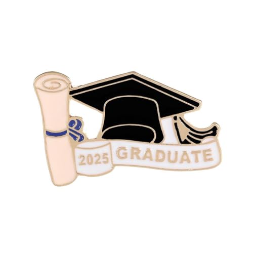 Klasse 2025 Graduation Pin 2025 Abitur Emaille Anstecknadeln Bulk Metall Abzeichen Brosche Abschlussknöpfe Buch Cong Pin, 1 Stpck von DAGESVGI