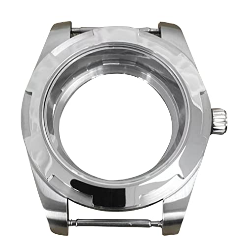 DAGIJIRD Ersatz-Uhrwerkgehäuse für NH35/NH36/4R/7S 41 mm Uhrengehäuse aus hochwertigem Edelstahl, Flat Glass von DAGIJIRD