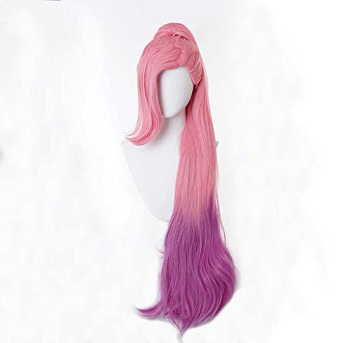 Dagua Cosplay Perücke,Arcane Seraphine Cosplay Perücke,Long Perücke,Mit Kostenloser Perückenkappe,Halloween Kostüm Perücke,für Party Karneval Weihnachten(Color:Style 5) von DAGUA