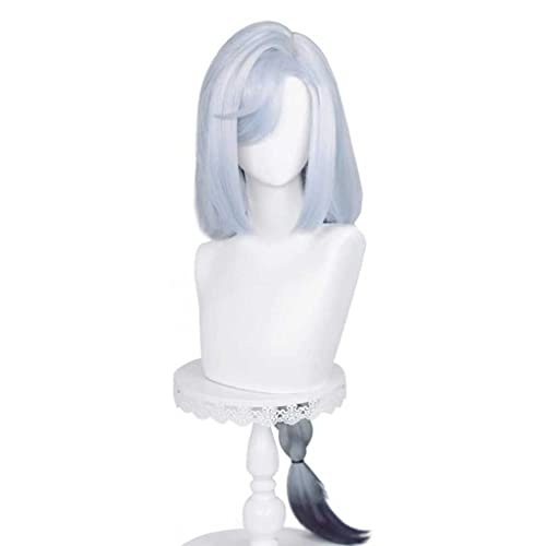 Dagua Cosplay Perücke,Genshin Impact Shenhe Cosplay Perücke,Long Braid Perücke,Mit Kostenloser Perückenkappe,Halloween Kostüm Perücke,für Party Karneval Weihnachten(Size:Style 2) von DAGUA