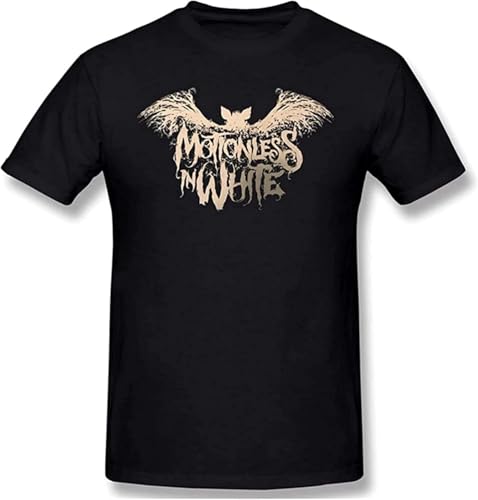 Motionless In White T-Shirts Men's Tops Short-Sleeve Crewneck Cotton Tees Size M von DAGUSHAN