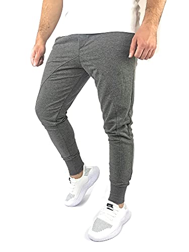 DAHMAN Jogginghose Herren Sporthose Trainingshose Fitness Freizeit Hose Jogger H2021 (as3, Alpha, l, Regular, Regular, Anthrazit) von DAHMAN