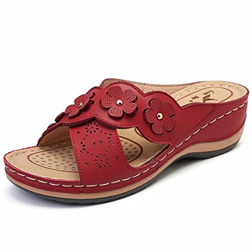 Frauen Mode Keilen Schuhe Sandalen Hausschuhe beiläufige Blumen Frauen Outdoor-Frauen-Hausschuh Damenschuhe Gr. 41 von DAIFINEY