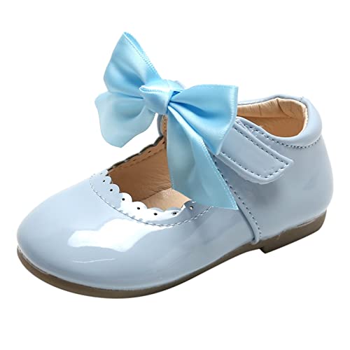 DAIFINEY Mädchen Kleid Schuhe für Mädchen Hochzeit Bowknot Mädchen Schuhe Prinzessin Party Schule Schuhe Low Heel für Kinder Sandalen 39 von DAIFINEY