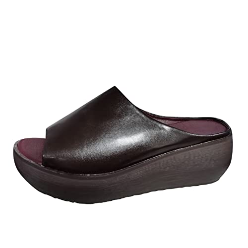 DAIFINEY Schuhe Freizeit Dicke Outdoor Sohlen Mode Lässig Atmungsaktiv Wedges Damen Hausschuhe Damen Pantoffel Krankenschwester Schuhe Damen von DAIFINEY