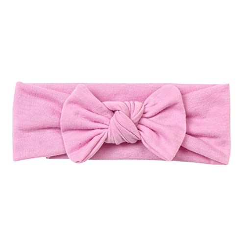 Kleinkind-Säuglings-Baby-Jungen-Mädchen-Strecken-Festbogen-Haarband-Kopfbedeckungs-Stirnband Stirnband Set (Pink, One Size) von DAIFINEY