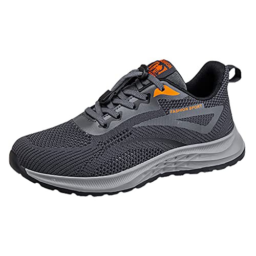 DAIFINEY Paar Herren Frühling und Sommer rutschfeste Walking Fashion Light Schuhe mittleren Alters und ältere Menschen Schuhe Herren Schuhe Business Schnalle (Dark Gray, 42) von DAIFINEY