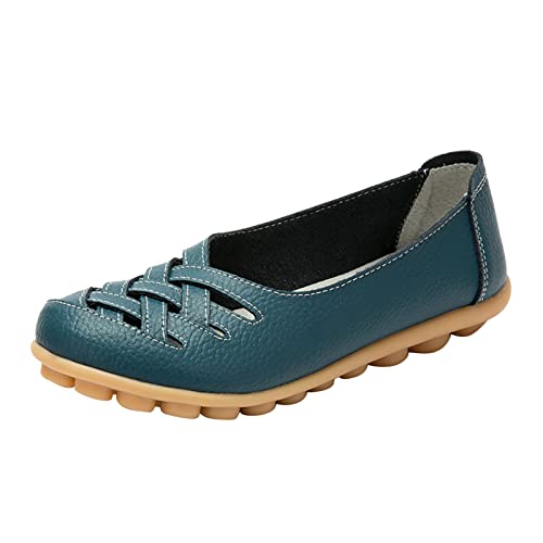 Slip On Women Comfort Walking Flat Loafers Freizeitschuhe Driving Loafers Wanderschuhe für Frauen Damen Schuhe Mokassins von DAIFINEY