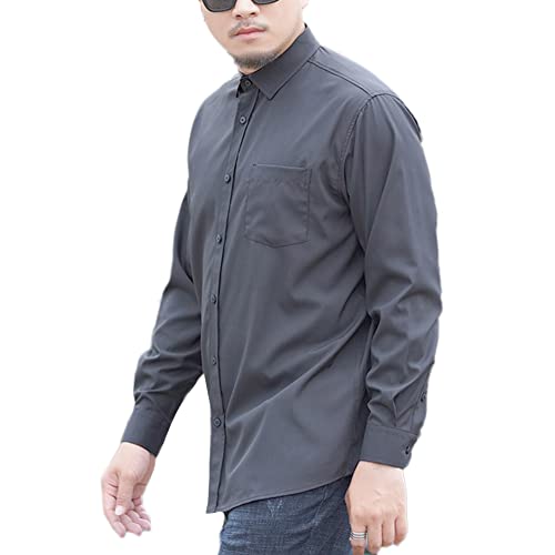 DAIHAN Herren Hemden Große Größe Formelle Freizeithemd Businesshemden Langarm mit Button-Down Hemdbluse für Alltag Mode Tops Oberteile,Schwarz,6XL DAIHAN Herren Hemden Große Größe Formelle Freizeithemd Businesshemden Langarm mit Button-Down Hemdbluse für Alltag Mode Tops Oberteile,Schwarz,6XL von DAIHAN