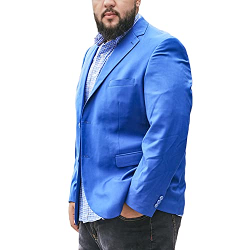 DAIHAN Sakko Herren Slim Fit Große Größen Anzugjacke Blazer Männer Mantel für Business Hochzeit Freizeit,18118,5XL von DAIHAN