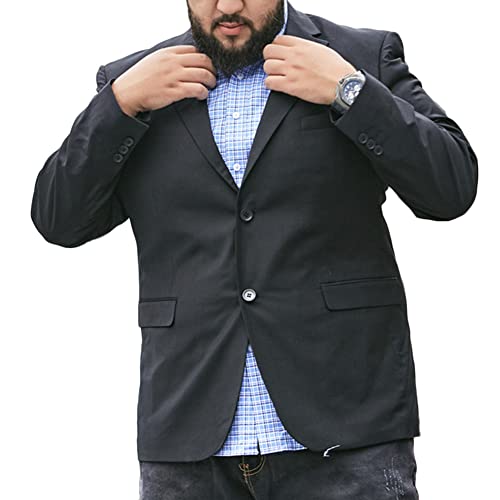 DAIHAN Sakko Herren Slim Fit Große Größen Anzugjacke Blazer Männer Mantel für Business Hochzeit Freizeit,18119,4XL von DAIHAN