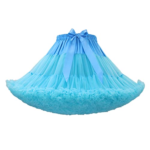 Damen Karneval Kostüm Tüllrock Elastische Taille Tüll Petticoat Tutu Party Mehrschichtiger Puffy Cosplay Rock Unterrock,Blau3,Einheitsgröße Damen Karneval Kostüm Tüllrock Elastische Taille Tüll Petticoat Tutu Party Mehrschichtiger Puffy Cosplay Rock Unterrock,Blau3,Einheitsgröße von DAIHAN