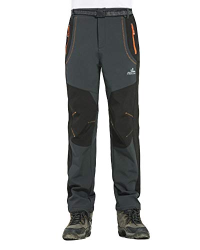 Herren/Damen Fleece Gefüttert Winterhose atmungsaktiv Verdickte Softshellhose Berghose Funktionshose Trekkinghose Wanderhose Outdoorhose Männer Dunkel Grau XS Herren/Damen Fleece Gefüttert Winterhose atmungsaktiv Verdickte Softshellhose Berghose Funktionshose Trekkinghose Wanderhose Outdoorhose Männer Dunkel Grau XS von DAIHAN