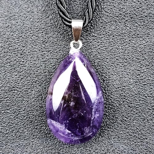 DAIJES Natürlicher Amethyst, dicker Pfirsichherz-Liebesanhänger, Wassertropfen-Stil DAIJES Natürlicher Amethyst, dicker Pfirsichherz-Liebesanhänger, Wassertropfen-Stil von DAIJES