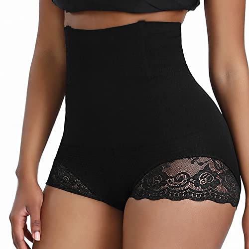 DAILISHA Damen Bauchweg Unterhose - Nahtlose Bauch-Kompressions-Shapewear aus Spitze, Bequeme und leichte Kompressionshosen (Schwarz, XL/XXL) von DAILISHA