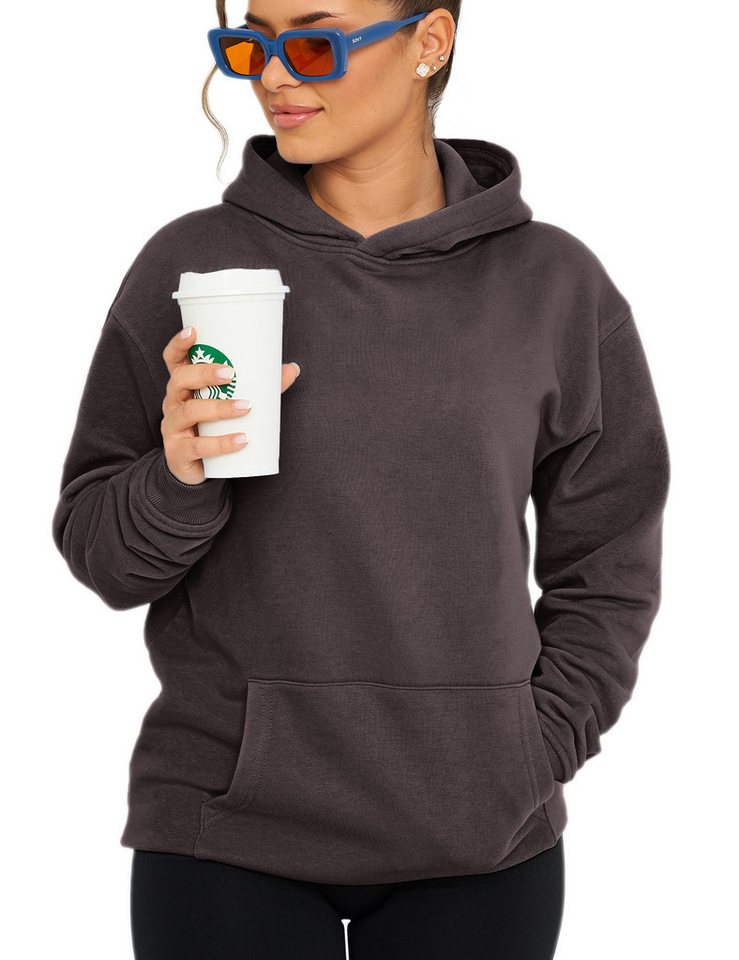 DAILY COTTON Hoodie DCPRESOV Damen Basic Oversized Kapuzensweatshirt Raglan Kapuzenpullover Sweater von DAILY COTTON