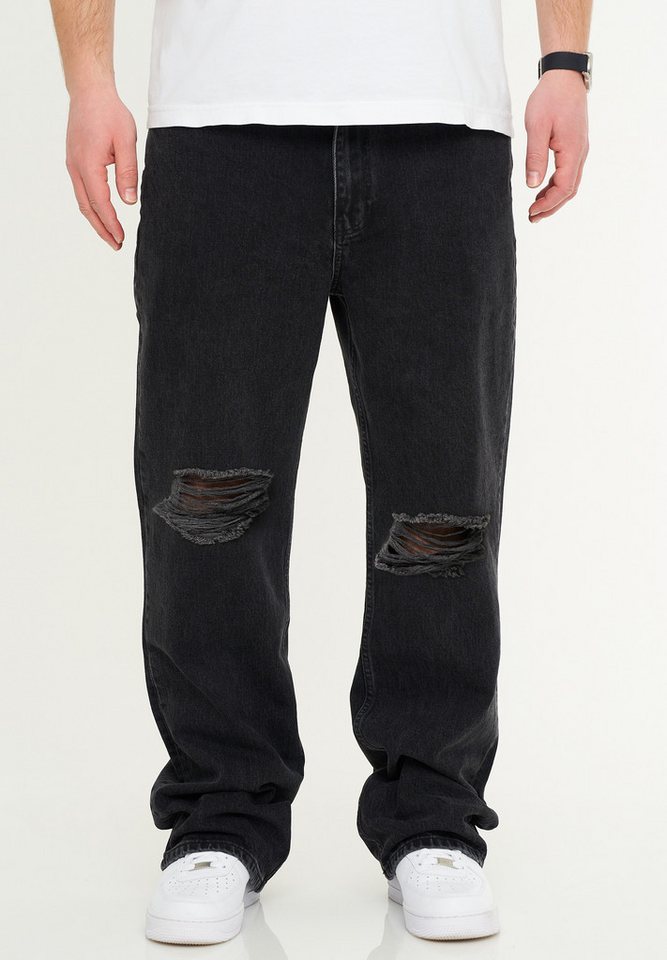 DAILY COTTON Loose-fit-Jeans DCPAPILON Herren Lange Hose Jeans Ripped Loose-Fit Baggy von DAILY COTTON