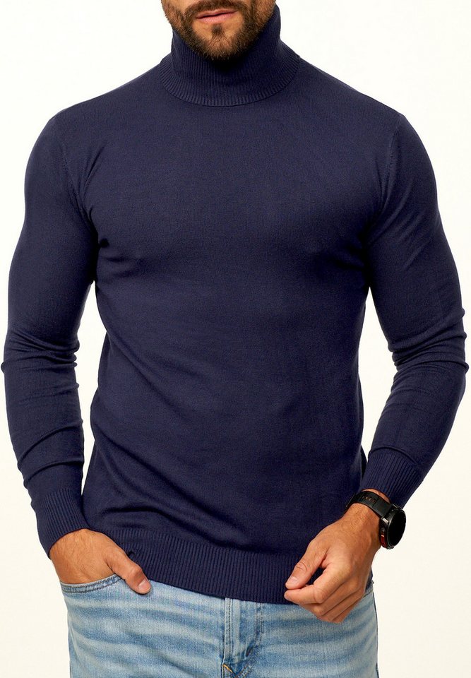 DAILY COTTON Rollkragenpullover als Feinstrick Pulli in Slim Fit für Herren Männer Winterpullover - Casual & Business Look Rolli DAILY COTTON Rollkragenpullover als Feinstrick Pulli in Slim Fit für Herren Männer Winterpullover - Casual & Business Look Rolli von DAILY COTTON