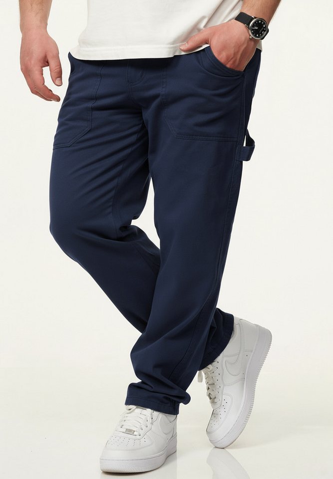 DAILY COTTON Straight-Jeans Hose im Carpenter-Stil - Regular-Fit Workwear Herren Freizeithose Denim Stoffhose - Pants DAILY COTTON Straight-Jeans Hose im Carpenter-Stil - Regular-Fit Workwear Herren Freizeithose Denim Stoffhose - Pants von DAILY COTTON