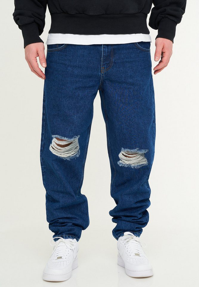 DAILY COTTON Tapered-fit-Jeans DCSAVANETA Herren Lange Hose Jeans Ripped Tapered-Fit von DAILY COTTON